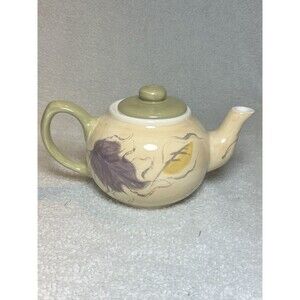 Hues ‘n Brews Teapot Seasons Herman Dodge & Son Hand Painted Floral Design